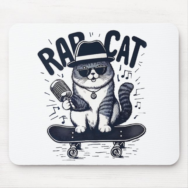 Tapis De Souris Chat de rap Harmonie (Devant)