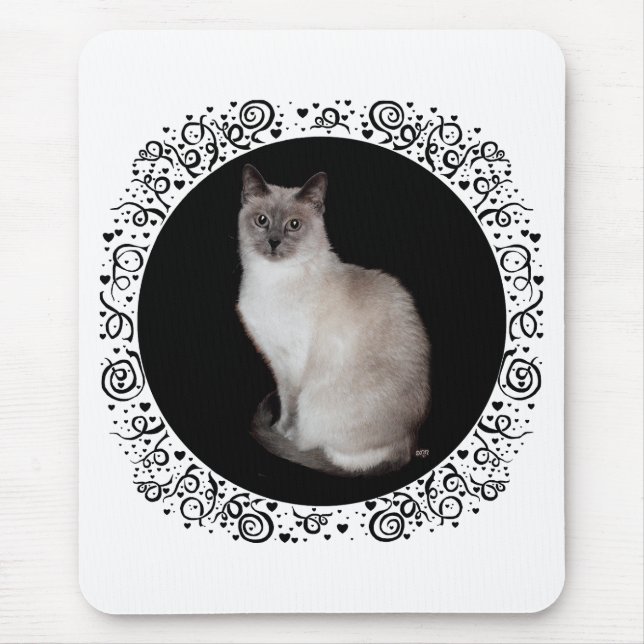 Tapis De Souris Chat de Siamese (Devant)