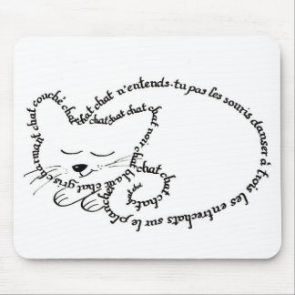 Tapis De Souris Chat dormant, chat charmant