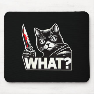 Tapis De Souris Chat Drôle Quelle Halloween Humoristique Chat Noir