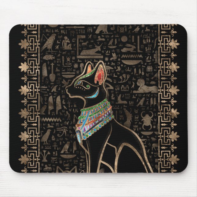 Tapis De Souris Chat égyptien - Bastet (Devant)