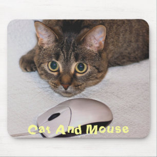 Tapis De Souris Chat et souris Mousepad