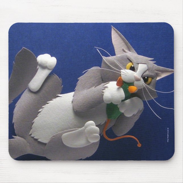 Tapis De Souris Chat et souris Mousepad (Devant)