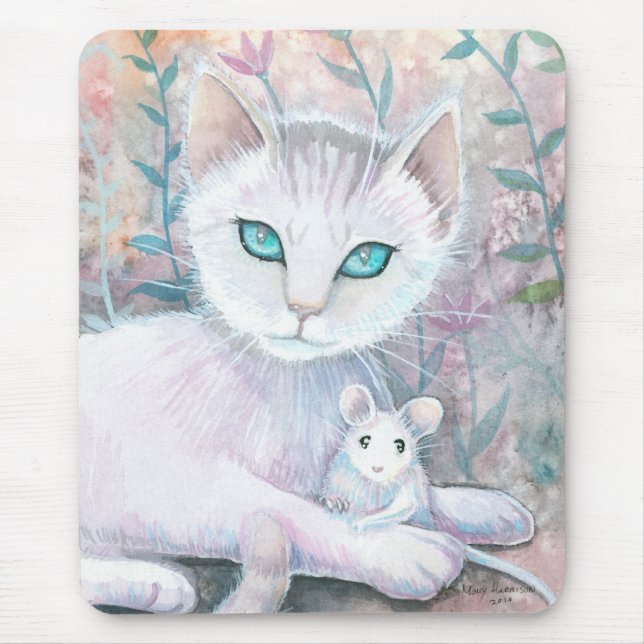 Tapis De Souris Chat et souris Mousepad (Devant)