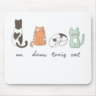 Tapis De Souris Chat français mignon drôle