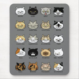 Tapis De Souris *chat motif*猫 柄  à la  d'猫 ♥ レ グ ド  le マ  パ