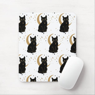 Tapis de souris chat noir