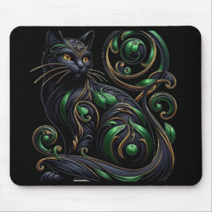 tapis de souris Chat Noir Art nouveau