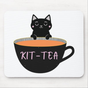 TAPIS DE SOURIS CHAT NOIR KIT-THÉ
