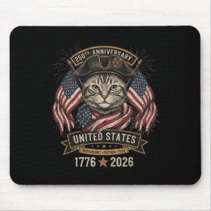 Tapis De Souris Chat Patriotique 250e 4 Juillet