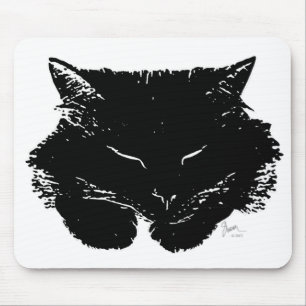 Tapis De Souris Chat pelucheux Mousepad
