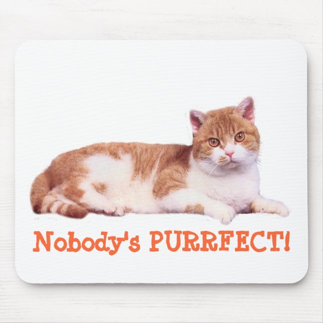 Tapis De Souris Chat personne Purrfect Mousepad (Devant)