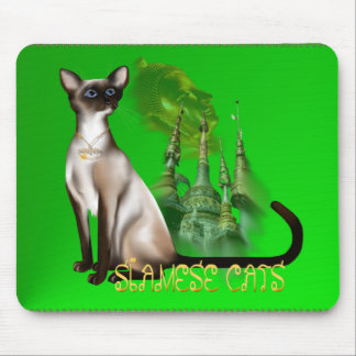 Tapis De Souris Chat siamois Mousepad