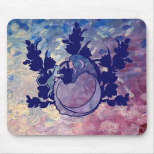 Tapis De Souris Chat Sorcière Lune Déesse Wiccan Chat Personne