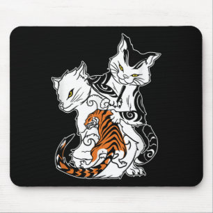 Tapis De Souris Chat Tattoo Lover Monmon Japonais tatouage main