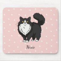 Chat Tuxedo à Poils Longs Personnalisé