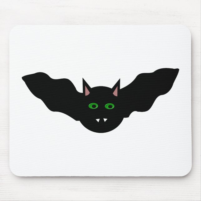 Tapis De Souris Chat Vampire face chauve Halloween Mousepad (Devant)