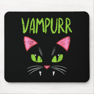 Tapis De Souris Chat Vampire Vampurr Costume Femme Drôle d'Hallowe
