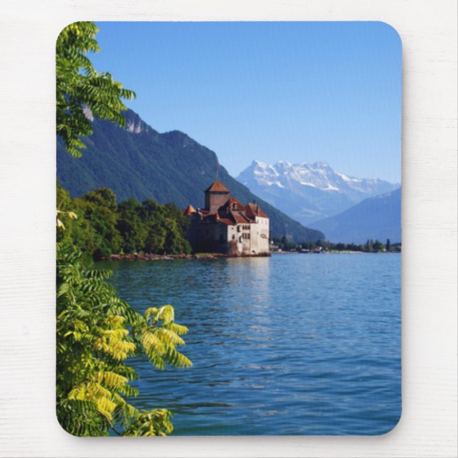 Tapis De Souris Château Chinon, le Lac Léman (Devant)