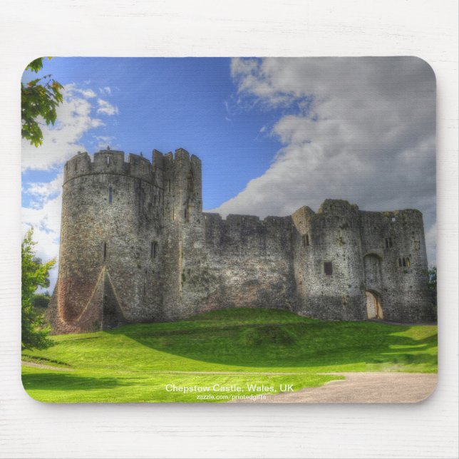 Tapis De Souris Château de Chepstow, Vallée du Wye, Monmouthshire, (Devant)