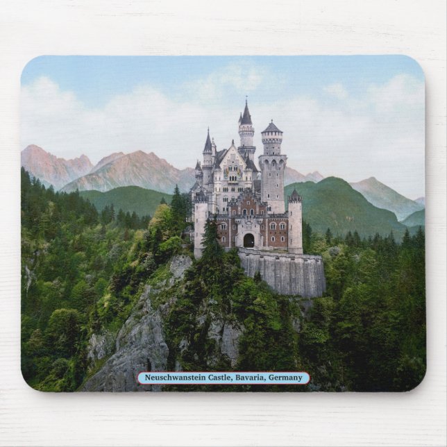 Tapis De Souris Château de Neuschwanstein, Bavière, Allemagne (Devant)