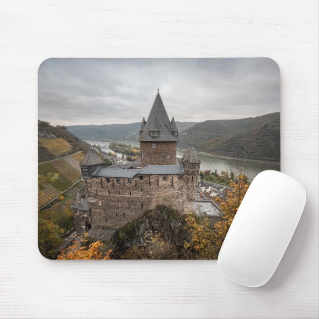 Tapis De Souris Château de Stahleck Bacharach Allemagne (Avec souris)