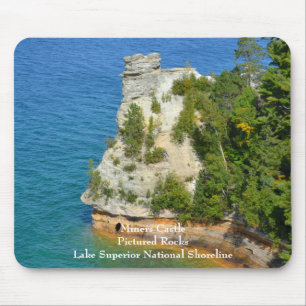 Tapis De Souris Château des mineurs à Pictured Rocks
