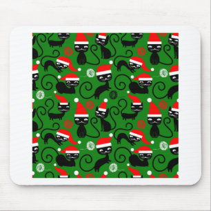 Tapis De Souris chats de Noël père Noël