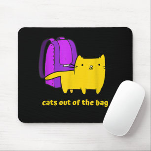 Tapis De Souris Chats drôles hors du sac