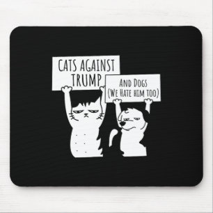 Tapis De Souris Chats Et Chiens Contre Trump