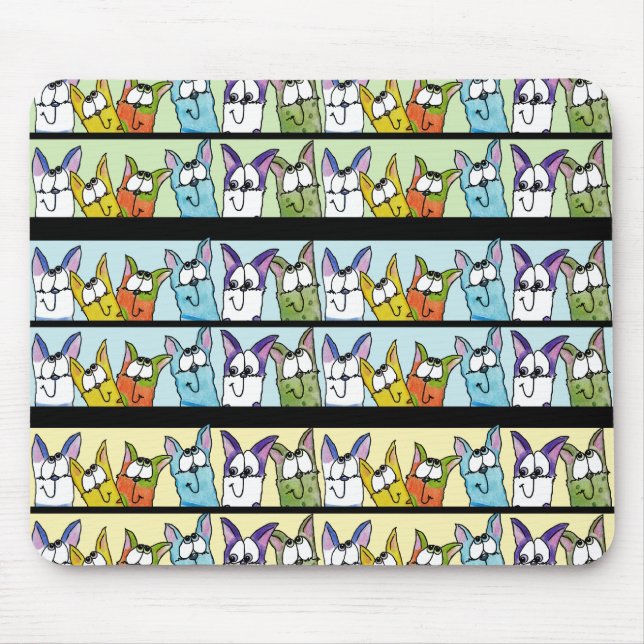 Tapis De Souris Chats Kitty Lineup Colorful (Devant)
