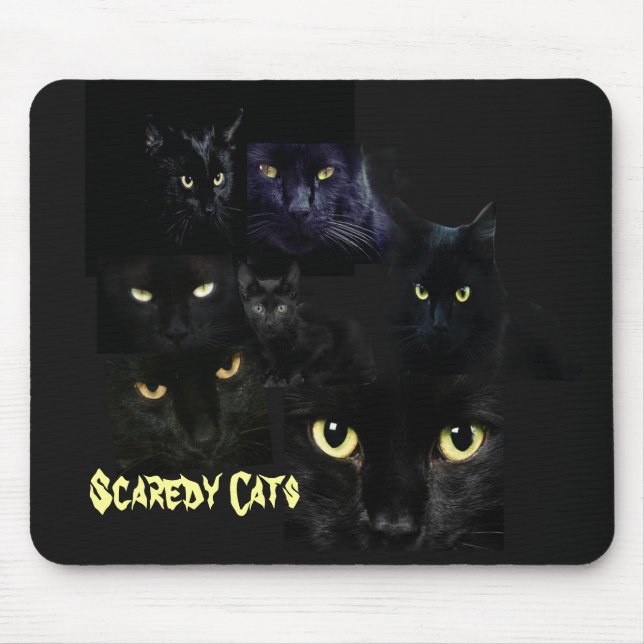 Tapis De Souris Chats Mousepad de Scaredy (Devant)
