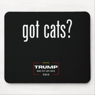 Tapis De Souris Chats qui mangent les chats des chiens - Trump ren