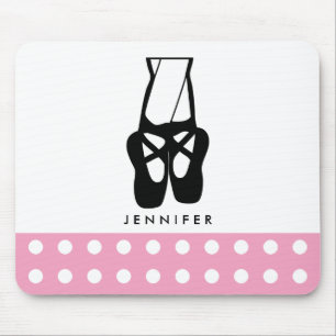 Tapis De Souris Chaussons Bleu Noir En Pointe
