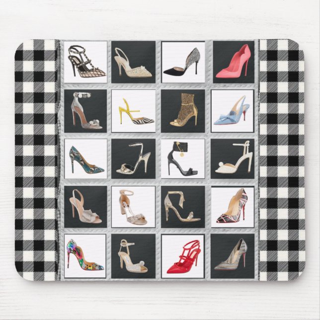 Tapis De Souris Chaussures à talon élevé Collage Stiletto Quilt No (Devant)