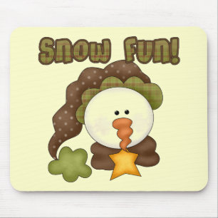 Tapis De Souris Chaussures et cadeaux One Fun de neige