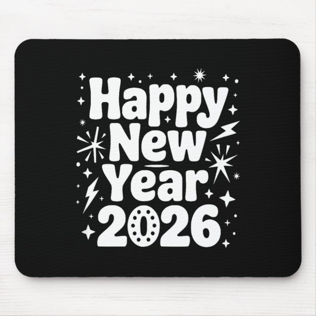 Tapis De Souris Cheers To 2026 Happy New Year Party  (Devant)