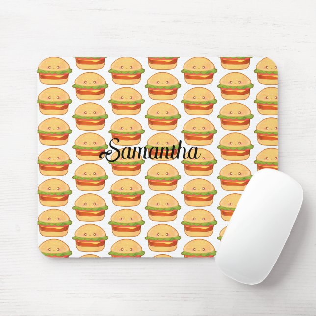 Tapis De Souris Cheeseburger (Avec souris)