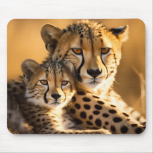 Tapis De Souris Cheetah Animal Wild Beauté Freedom Wilderness Art