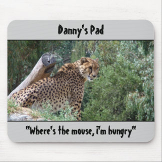 Tapis De Souris Cheetah Mousepad "Où est la souris, j'ai faim"