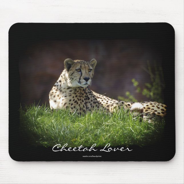 Tapis De Souris Cheetah Wild Chat Animal-Lover Mousepad (Devant)