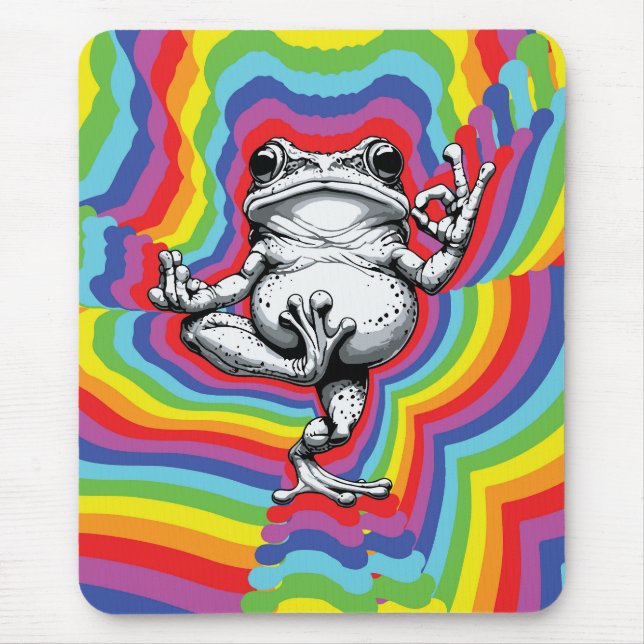Tapis De Souris Chef-d'oeuvre Zen Frog (Devant)
