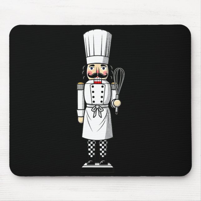 Tapis De Souris Chef Nutcracker Cook Hat Xmas  (Devant)