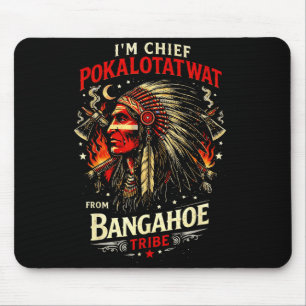 Tapis De Souris Chef pokalotatwat de la tribu indigène native