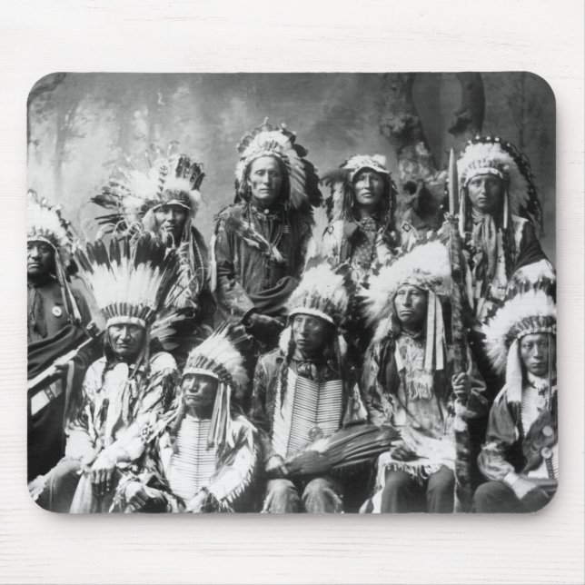 Tapis De Souris Chef Red Cloud et autres chefs, 1899 (Devant)