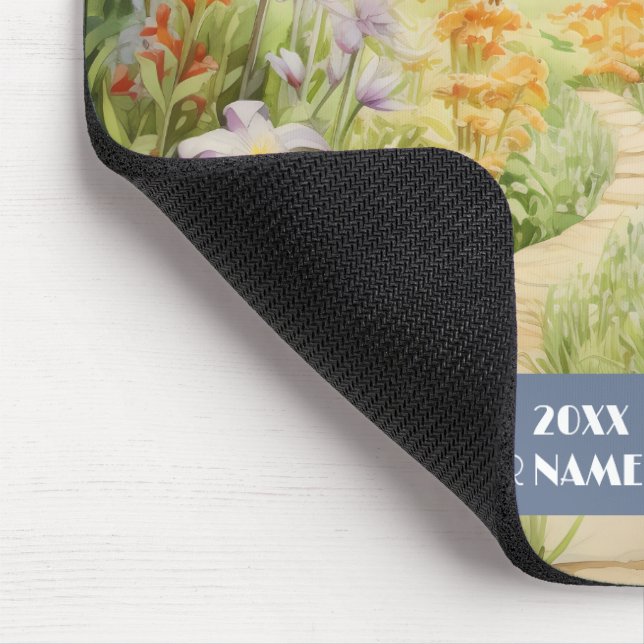 Tapis De Souris Chemin calme à travers la forêt (Coin)