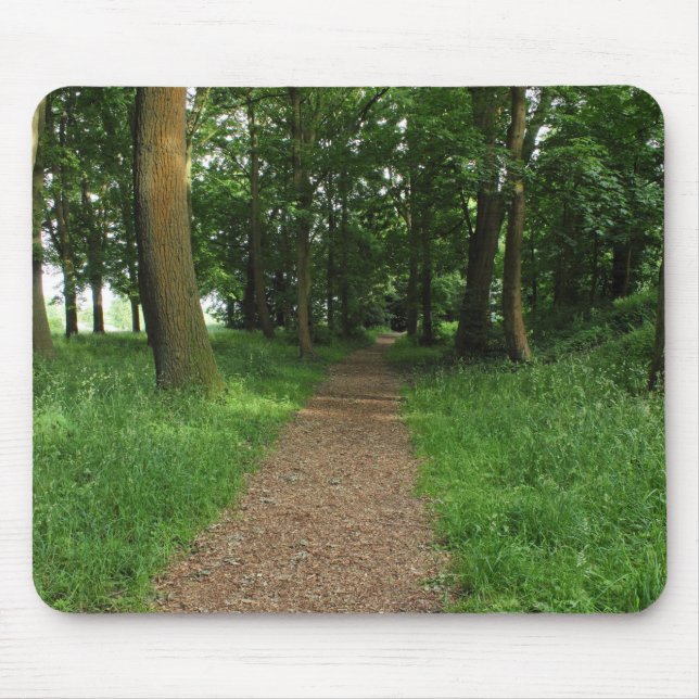 Tapis De Souris Chemin dans les Bois, Bute Park, Cardiff (Devant)