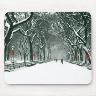 Tapis De Souris Chemin de neige de Central Park