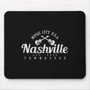 Tapis De Souris Chemise Cadeau Musique Country Usa Tennessee Nashv