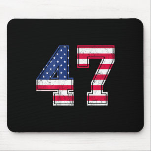 Tapis De Souris Chemise d'anniversaire 47 Drapeau Usa Maillot d'éq